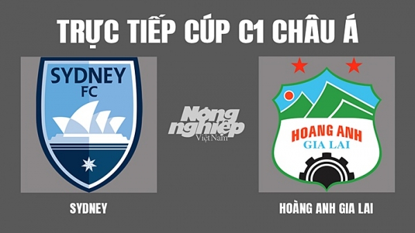 Trực tiếp Sydney vs HAGL giải Cúp C1 Châu Á trên VTV6, FPTPlay