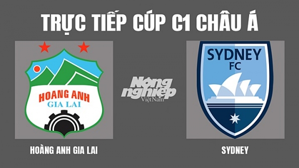 Trực tiếp HAGL vs Sydney giải Cúp C1 Châu Á trên VTV6, FPTPlay hôm nay 1/5