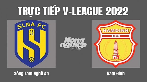 Trực tiếp SLNA vs Nam Định giải V-League 2022 trên VTV5 TNB hôm nay 19/11