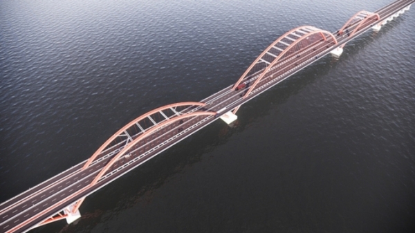 Đầu tư 8.300 tỷ đồng xây cầu Thượng Cát 8 làn xe bắc qua sông Hồng
