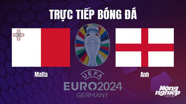 Trực tiếp Malta vs Anh trên TV360 giải EURO 2024 hôm nay 17/6