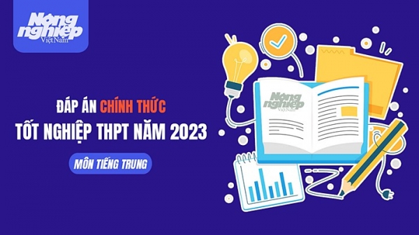 Đáp án chính thức môn tiếng Trung tốt nghiệp THPT 2023 của Bộ GD-ĐT