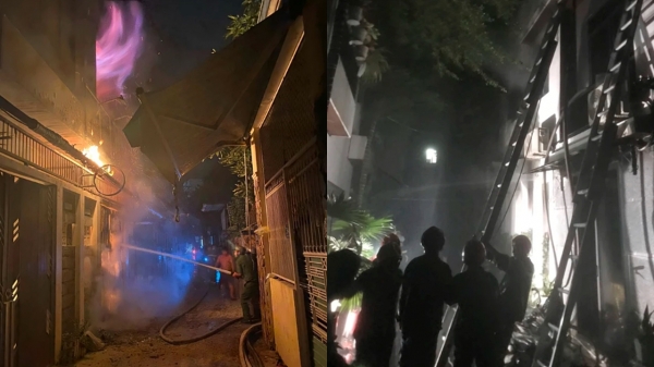 Cháy nhà 3 tầng ở Đà Nẵng khiến 2 cháu bé tử vong