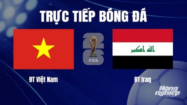 Trực tiếp Việt Nam vs Iraq tại vòng loại World Cup 2026 trên VTV5 ngày 21/11