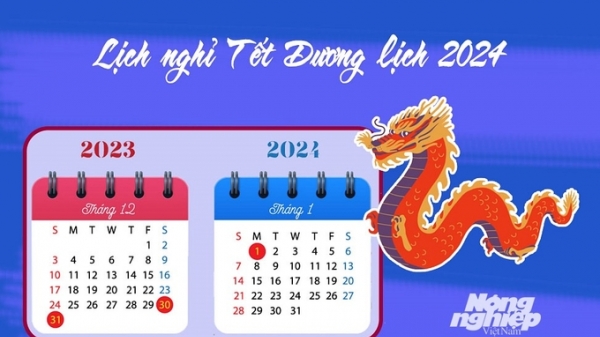 Người lao động được nghỉ Tết Dương lịch 2024 tới 3 ngày