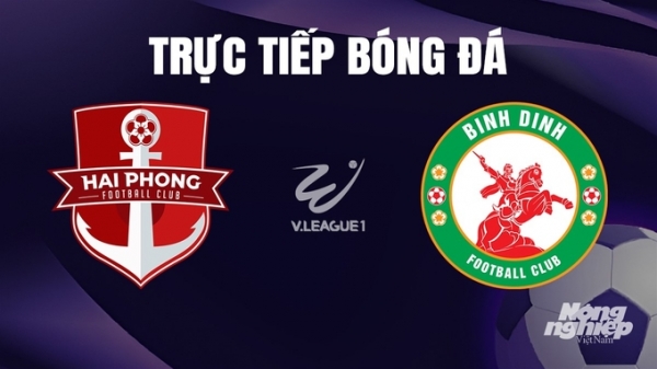 Trực tiếp Hải Phòng vs Bình Định giải V-League 2023/24 trên TV360 hôm nay 27/12/2023