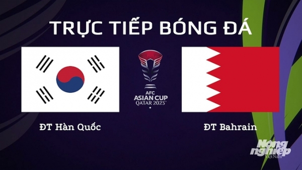 Trực tiếp Hàn Quốc vs Bahrain giải Asian Cup 2023 trên VTV5 hôm nay 15/1