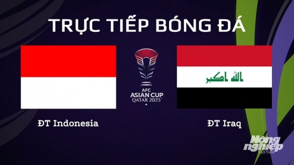 Trực tiếp Indonesia vs Iraq giải Asian Cup 2023 trên VTV5 hôm nay 15/1