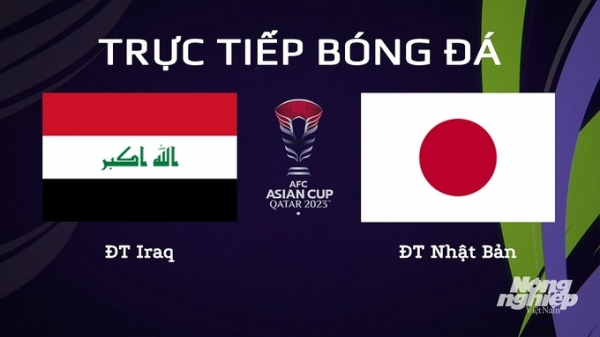 Trực tiếp Iraq vs Nhật Bản giải Asian Cup 2023 trên VTV5 hôm nay 19/1