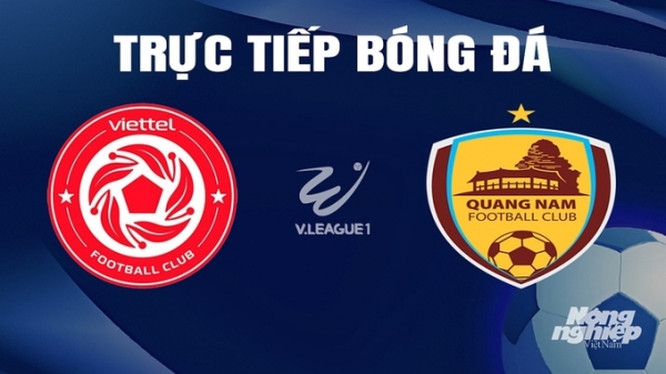 Trực tiếp Viettel vs Quảng Nam giải V-League 2023/24 trên TV360 hôm nay 30/3/2024