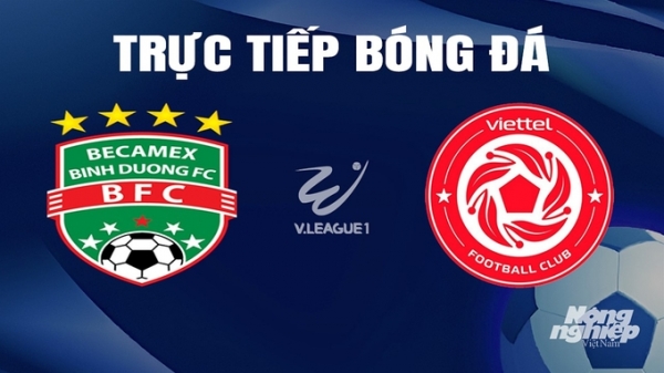 Trực tiếp Bình Dương vs Viettel giải V-League 2023/24 trên TV360 hôm nay 4/4/2024