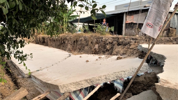 Công bố thiên tai sạt lở, sụt lún đất vùng đệm U Minh Thượng