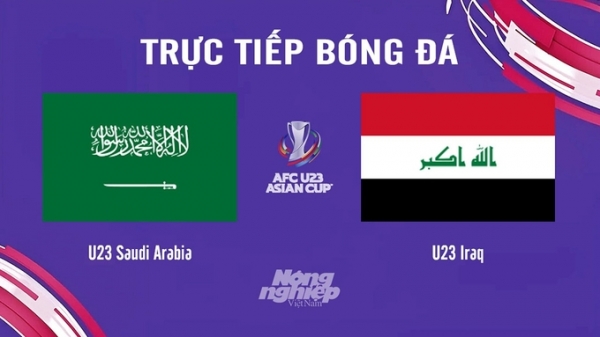 Trực tiếp Saudi Arabia vs Iraq giải U23 Châu Á 2024 trên VTV5 hôm nay 22/4