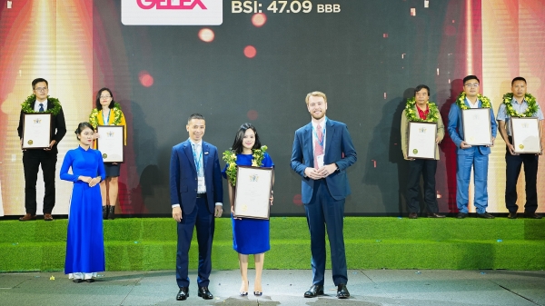 GELEX lần đầu lọt Top 100 thương hiệu giá trị nhất Việt Nam