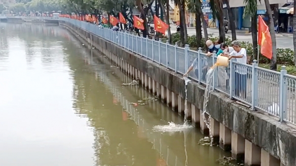 Lễ Vu Lan: Đừng phóng sinh thêm ở kênh Nhiêu Lộc - Thị Nghè
