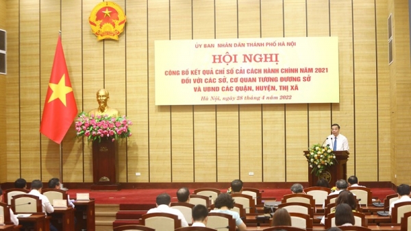 Hà Nội: Đơn vị nào đứng cuối 'bảng điểm' cải cách hành chính 2021