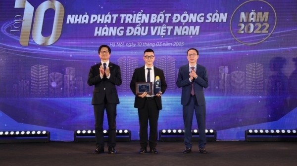 DOJI LAND lọt top 10 nhà phát triển bất động sản hàng đầu Việt Nam 2022