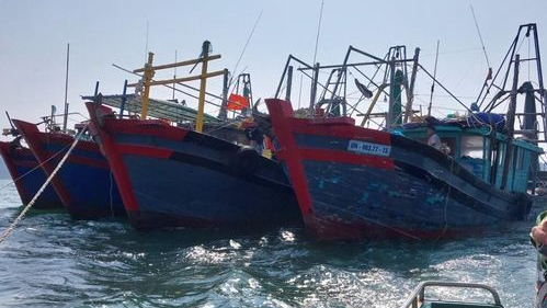 Xử lý nhiều tàu cá dùng ngư cụ cấm để khai thác hải sản
