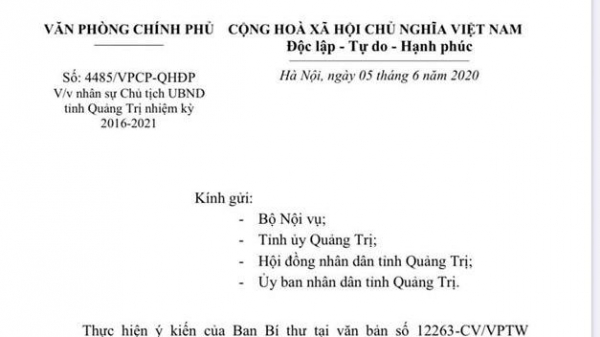 Hội đồng Nhân dân tỉnh Quảng Trị họp bất thường bầu Chủ tịch tỉnh