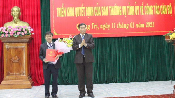 Quảng Trị có tân Chánh Văn phòng Tỉnh ủy 8X