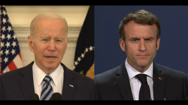 Nóng: Biden, Macron thảo luận về tình hình Ukraine