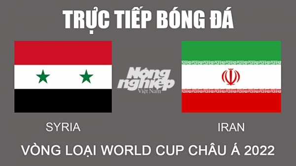 Trực tiếp bóng đá Syria vs Iran vòng loại World Cup hôm nay 16/11