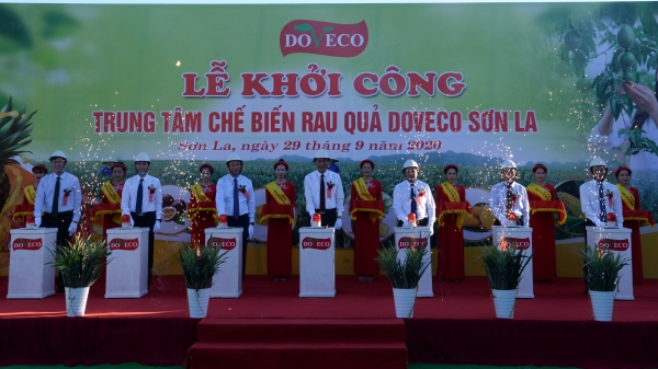 Doveco khởi công Trung tâm chế biến rau quả tại Sơn La