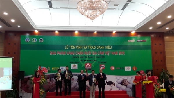 'Sản phẩm Vàng chăn nuôi gia cầm Việt Nam' vinh danh 32 sản phẩm