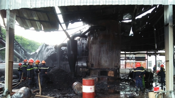 Cháy nổ lò hơi trong khu công nghiệp ở Bình Phước