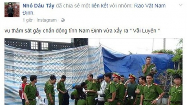 Ai là người tung tin đồn ‘Thảm sát tại Nam Định làm 8 người thiệt mạng’?