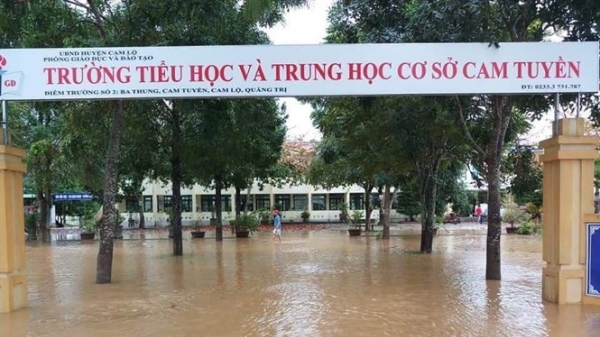 Quảng Trị: Trên 170 trường học tạm hoãn khai giảng do mưa bão