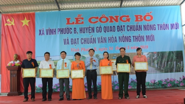 Kiên Giang: Xã thứ 8 của Gò Quao đạt chuẩn nông thôn mới