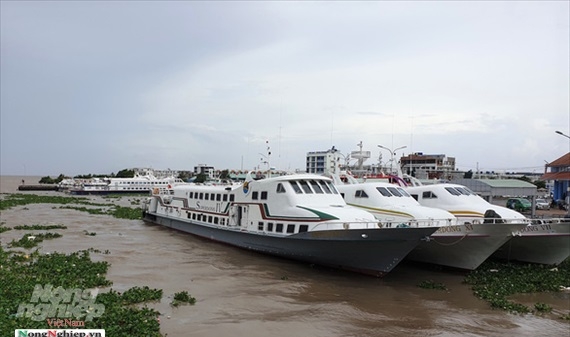 Kiên Giang: Tàu, phà ra đảo tê liệt vì thời tiết xấu
