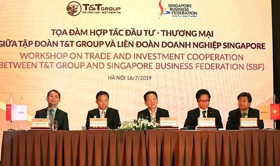 Tập đoàn T&T và Liên đoàn Doanh nghiệp Singapore trao đổi hợp tác thương mại và đầu tư