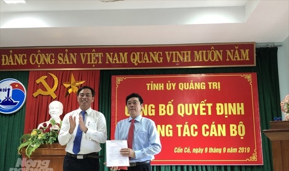 Phó Chánh Văn phòng Tỉnh ủy Quảng Trị giữ chức Bí thư Cồn Cỏ