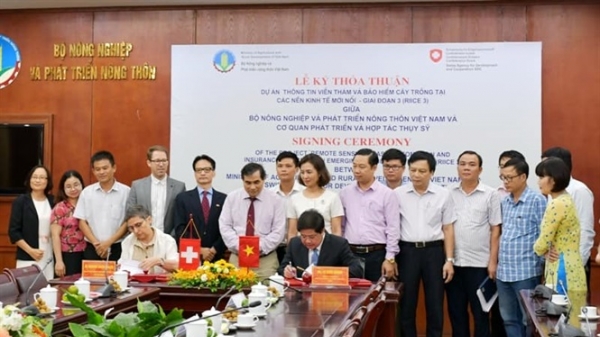 Thụy Sỹ đóng góp 365.000 Franc cho dự án RIICE tại Việt Nam