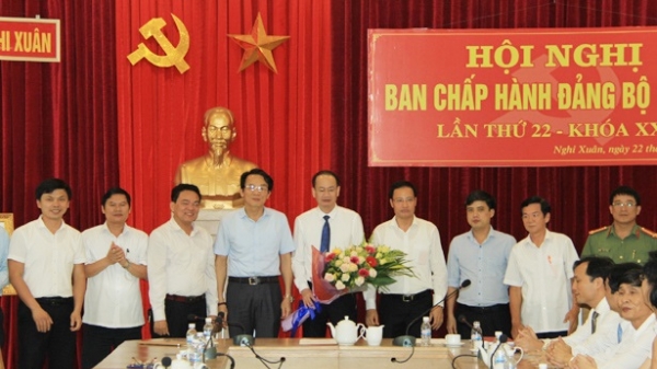 Hà Tĩnh: Giám đốc sở làm Bí thư Huyện ủy Nghi Xuân