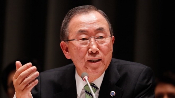 Ông Ban Ki-moon nói chuyện Biển Đông với ông Tập Cận Bình