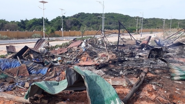 Khánh Hòa: Cháy nổ lán trại, 11 người thương vong