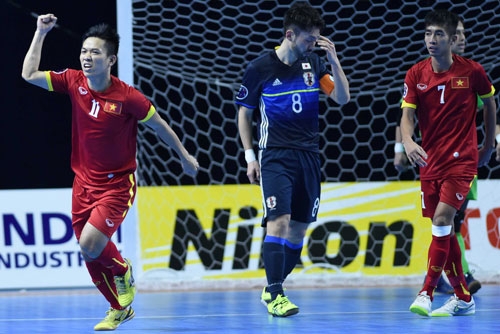 Việt Nam quật ngã Nhật Bản, đoạt vé dự FIFA Futsal World Cup 2016