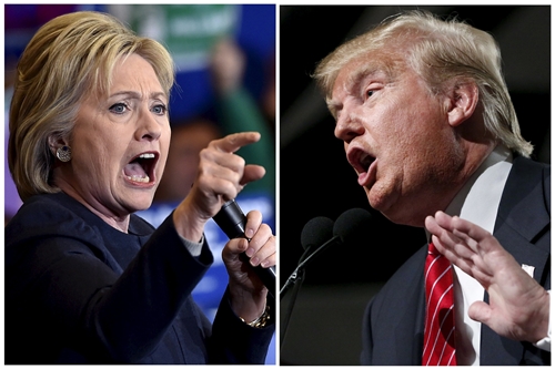 Hillary Clinton, Donald Trump thắng lớn trong ngày 12 bang cùng bầu cử
