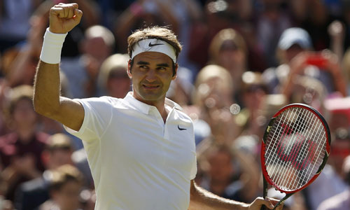 Federer vượt khó, vào bán kết Wimbledon