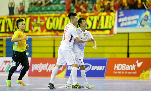 Việt Nam toàn thắng ở vòng bảng giải futsal Đông Nam Á