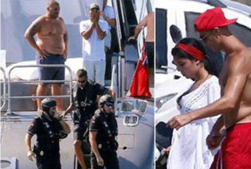 Cảnh sát biển chặn du thuyền của Ronaldo
