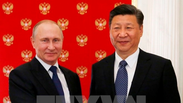 Tổng thống Nga Putin đón tiếp Chủ tịch Trung Quốc tại Điện Kremlin