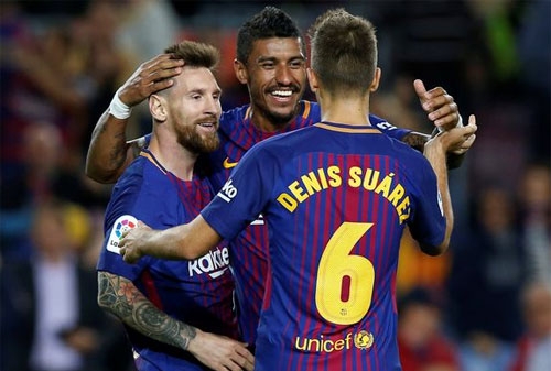 Messi ghi bốn bàn, Barca đại thắng ở vòng năm La Liga