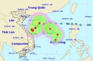 Hai áp thấp nhiệt đới đổ bộ biển Đông, rủi ro thiên tai cấp 3