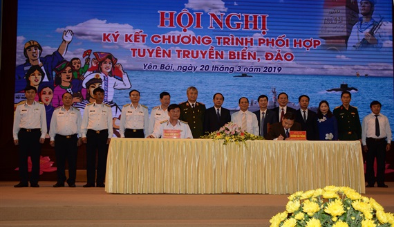 Tỉnh Yên Bái ký kết tuyên truyền với quân chủng Hải quân