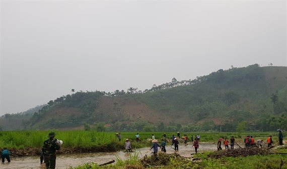 Diễn tập phòng chống lụt bão và tìm kiếm cứu nạn tại xã Lương Sơn