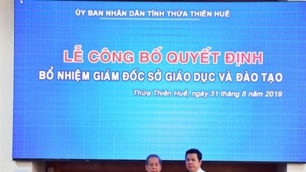 Thừa Thiên - Huế có tân Giám đốc Sở GD-ĐT
